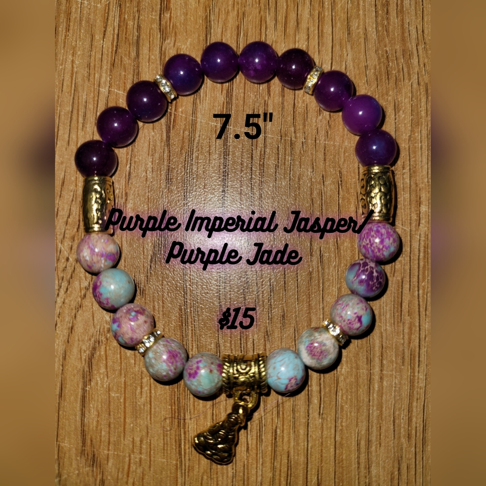 Jasper/Jade w/ Budda Charm Bracelet